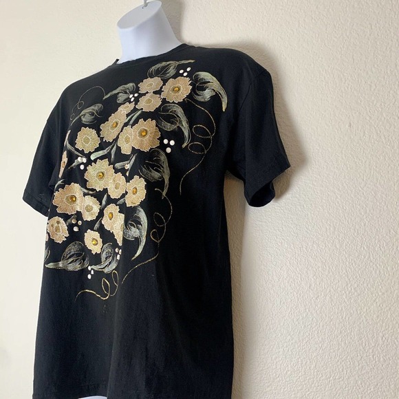 Vintage MODA BAZAAR CALIFORNIA Womens T Shirt Top Blouse One Size Art to Wear - Picture 4 of 8